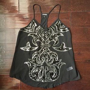 Express Sequin Tank Top